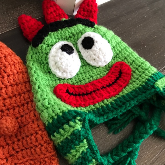 Toddler crochet Yo Gabba beanies - Picture 4 of 4